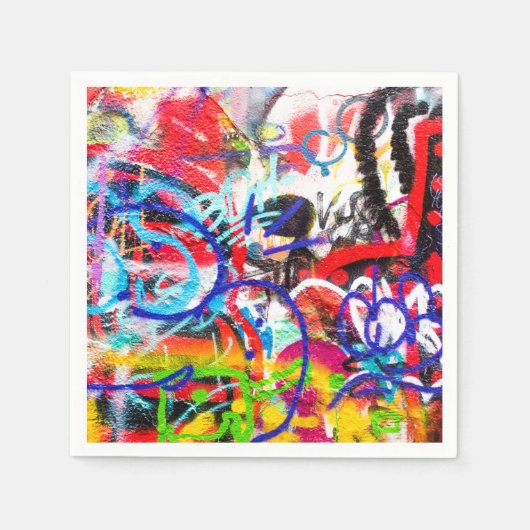 Crazy Graffiti Serviette (Vorderseite)