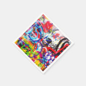 Crazy Graffiti Serviette (Ecke)