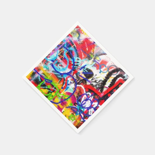 Crazy Graffiti Serviette (Ecke)