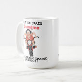 CRAZY GRANDMA KAFFEETASSE (Vorderseite Links)