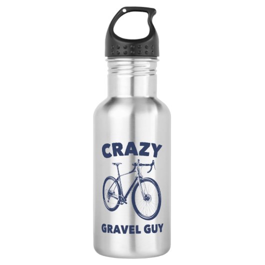 Crazy Gravel Typ Cycling Edelstahlflasche (Vorderseite)