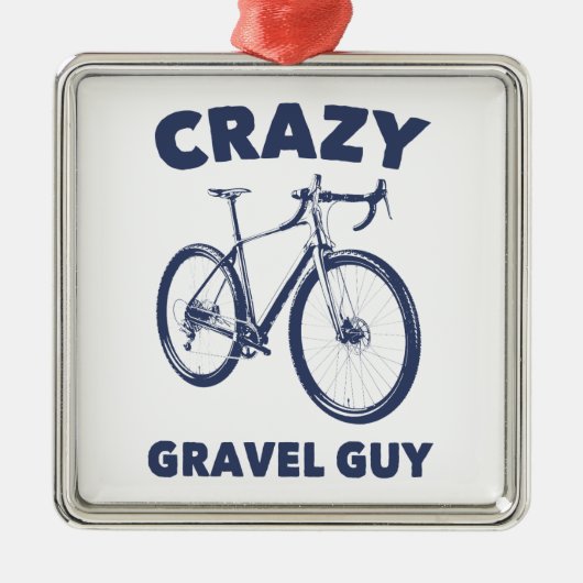 Crazy Gravel Typ Cycling Ornament Aus Metall (Vorne)