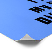 Crazy Green Cartoon Duck andere Realität Poster (Ecke)