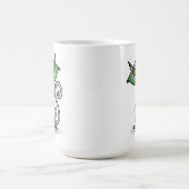 Crazy Green Cat Classic Tasse (Mittel)