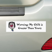 Crazy Green Eyes Wild Child Autoaufkleber (Auf Auto)