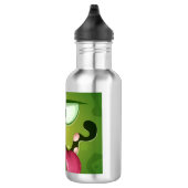 Crazy Green Monster Face Edelstahlflasche (Rechts)