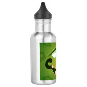 Crazy Green Monster Face Edelstahlflasche (Links)