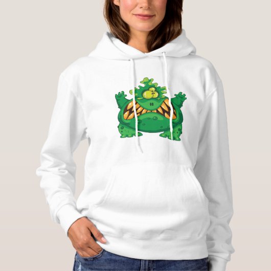 Crazy Green Monster Hoodie (Vorderseite)