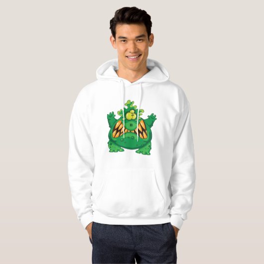 Crazy Green Monster Hoodie (Vorne ganz)