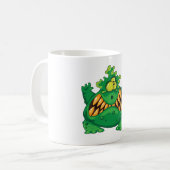 Crazy Green Monster Kaffeetasse (Vorderseite Links)