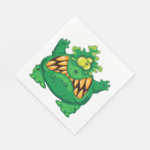 Crazy Green Monster Serviette (Ecke)