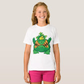 Crazy Green Monster T-Shirt (Vorne ganz)