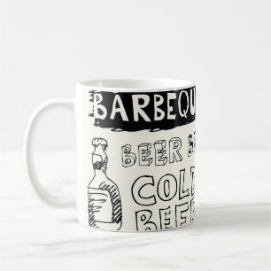 Crazy GRILLEN: Whimsical Doodle Art Kaffeetasse