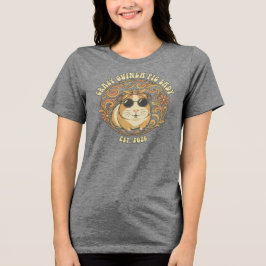 Crazy Guinea Pig Lady T-Shirt | Funny Vintage Tri-Blend Shirt