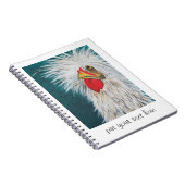 Crazy Hair Chicken Notizblock (Rechte Seite)