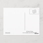 Crazy Hair Monkey zu viel Kaffee Postkarte (Rückseite)