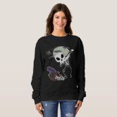 Crazy Halloween Alien Skull Dab Kids Skeleton Dabb Sweatshirt (Vorne ganz)