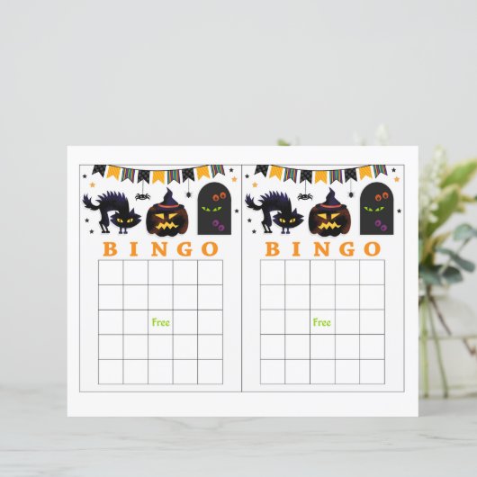 Crazy halloween Bingo (Stehend Vorderseite)