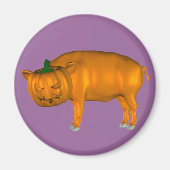 Crazy Halloween Pig Magnet (Vorne)
