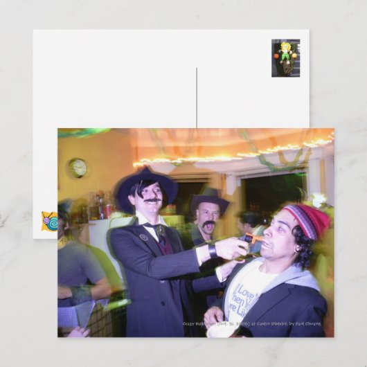 Crazy Halloween... Postkarte (Vorne/Hinten)