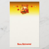 Crazy Halloween Pumpkin Briefpapier (Vorderseite)
