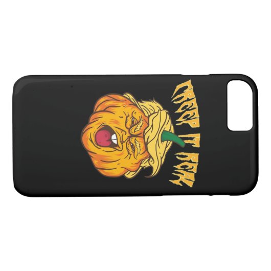 Crazy Halloween Pumpkin Trumpkin Costume Case-Mate iPhone Hülle (Rückseite (Horizontal))