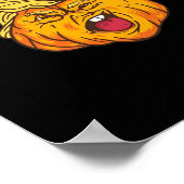 Crazy Halloween Pumpkin Trumpkin Costume Poster (Ecke)