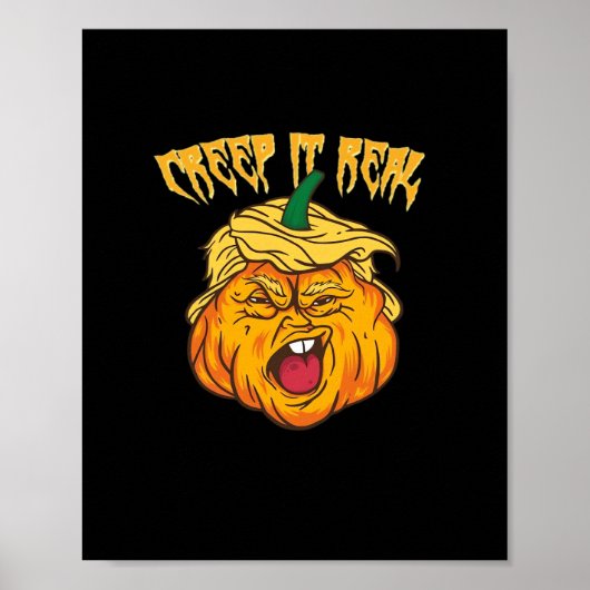Crazy Halloween Pumpkin Trumpkin Costume Poster (Vorne)