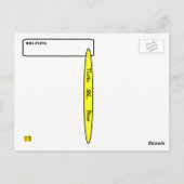 Crazy Ham Radio Rig mit Hula Girl Lamp QSL Card Postkarte (Rückseite)