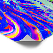 Crazy Happy Chinese Crested Art Portrait Poster (Ecke)