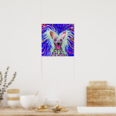 Crazy Happy Chinese Crested Art Portrait Poster (Küche)