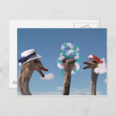 Crazy Hat Day bei den Rennen Postkarte (Vorne/Hinten)