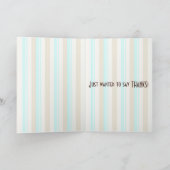 Crazy Hat Sock Monkey Vielen Dank Karte (Innenseite)