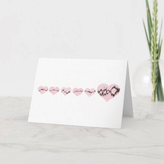 Crazy Heart Feiertagskarte (Vorderseite)