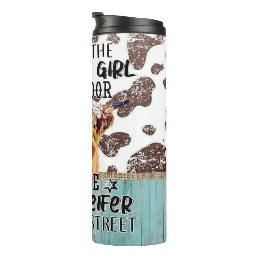 Crazy Heifer Thermosbecher (Nach rechts gedreht)