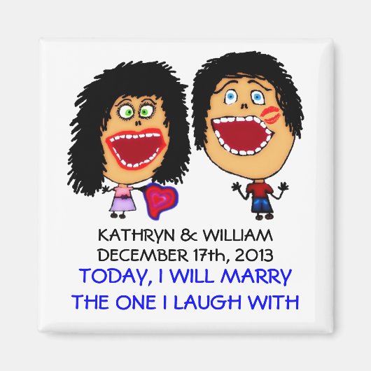 Crazy heiraten meinen besten Freund Magnet (Vorne)