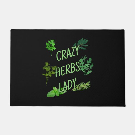 Crazy Herbs Lady Fußmatte (Vorderseite)