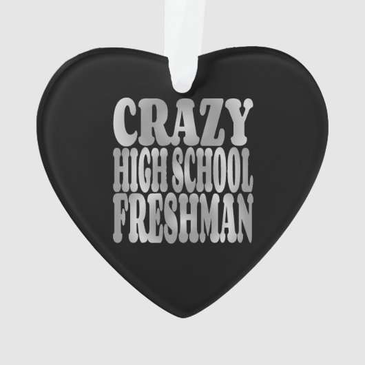 Crazy High School Freshman in Silver Ornament (Rückseite)