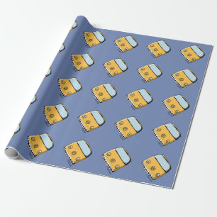 Crazy Hippi Bus Geschenkpapier