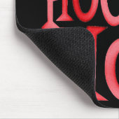 Crazy Hockey Mama in Crazy Red Mousepad (Ecke)