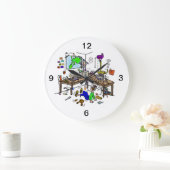 Crazy Home Brew Ham Radio Shack Clock Große Wanduhr (Zuhause)