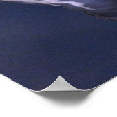 Crazy Horse Blue Poster (Ecke)