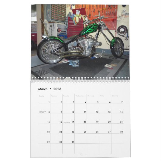 Crazy Horse Custom Paint 2021 Kalender (Mär 2026)