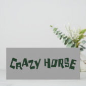 Crazy Horse Einladung (Stehend Vorderseite)