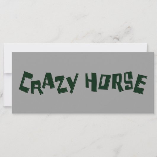 Crazy Horse Einladung (Vorderseite)