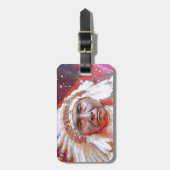Crazy Horse Luggage Tag Gepäckanhänger (Vorderseite vertikal)