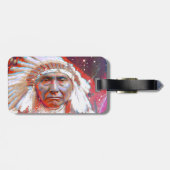 Crazy Horse Luggage Tag Gepäckanhänger (Rückseite horizontal)