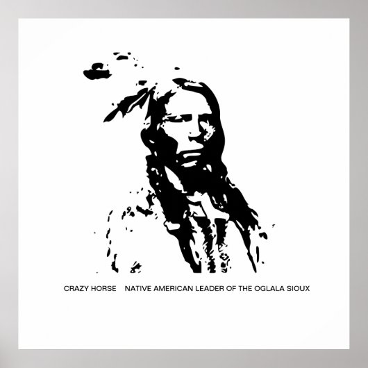 Crazy Horse Native American Leader Poster (Vorne)