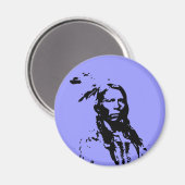 Crazy Horse Native American Magnet (Vorderseite/Rückseite)