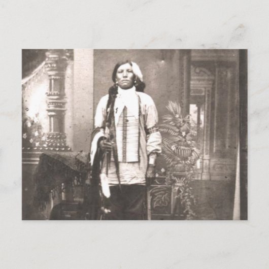 Crazy Horse Portrait Postkarte (Vorderseite)